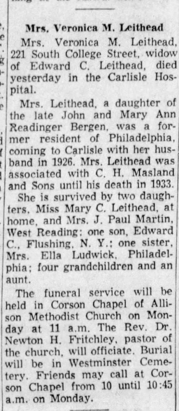 Clipping from The Sentinel